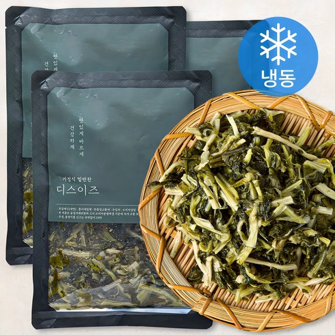 시래기 - 디스이즈 양구 펀치볼 삶은 시래기 (냉동), 300g, 3개