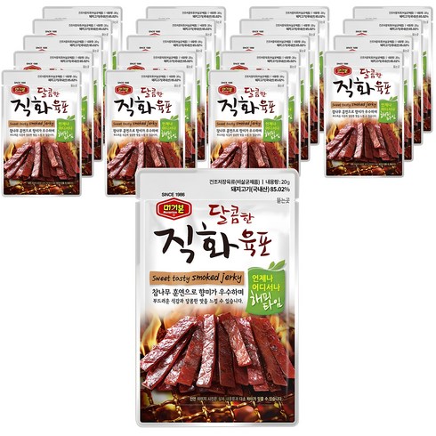 육포 - 머거본 달콤한 직화육포, 20g, 20개