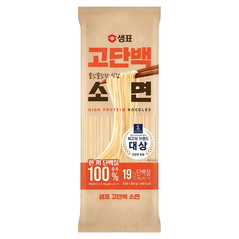 단백질면 - 샘표 고단백 소면, 1개, 400g