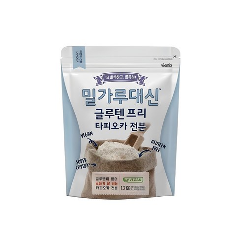 글루텐가루 - 알티스트 밀가루 대신 글루텐 프리 타피오카 전분, 1.2kg, 1개