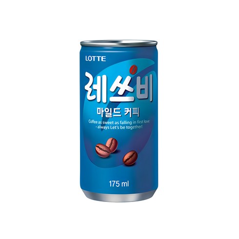 레쓰비캔커피 - 레쓰비 마일드 캔커피, 175ml, 30개