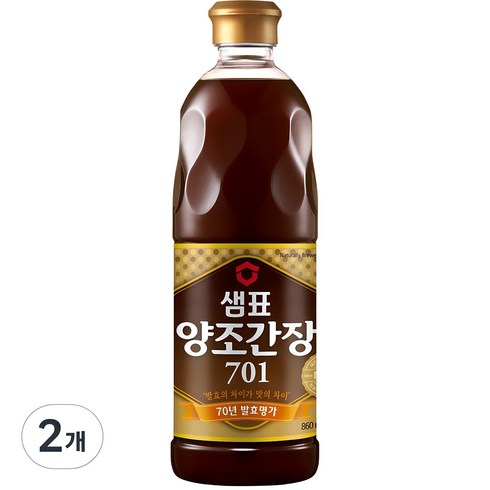 샘표701 - 샘표 양조간장 701, 860ml, 2개