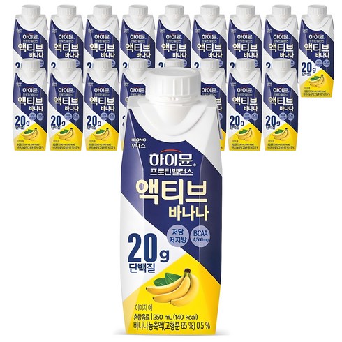 하이뮨액티브 - 일동후디스 하이뮨 프로틴 밸런스 액티브 바나나, 250ml, 18개