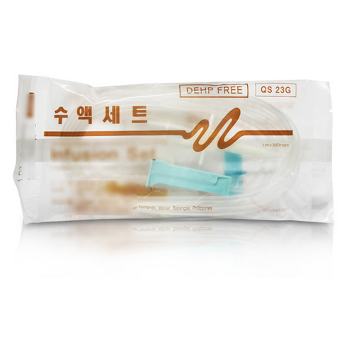 두원메디텍 수액셋트(I.V Set)_DEHP FREE 나비침포함(23G) 판매단위:팩(50, 1세트