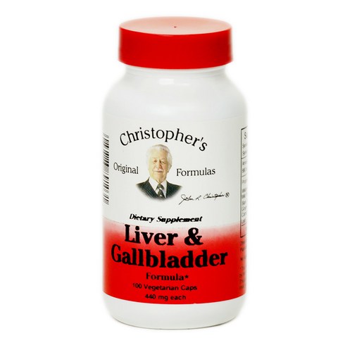 크리스토퍼스오리지널포뮬라스 간 & 쓸개 포뮬러 440mg 베지테리안 캡슐, 100개입, 1개, 100개