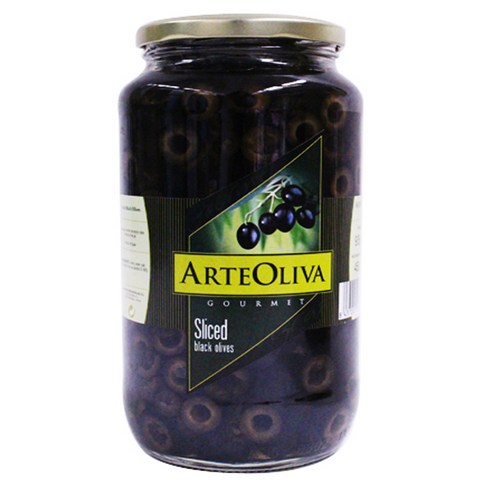 ARTE OLIVA 블랙 올리브 슬라이스, 935g, 1개