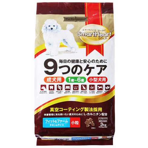 스마트하트골드 강아지 나인케어 기능성 사료, 다이어트+장건강, 3kg, 1개