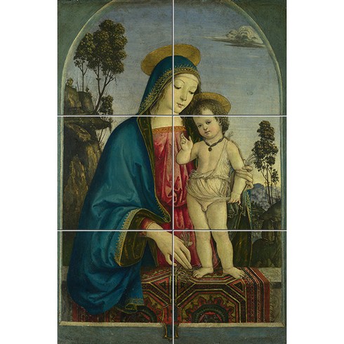 Religion006 성모마리아와 아이 6장, 혼합색상