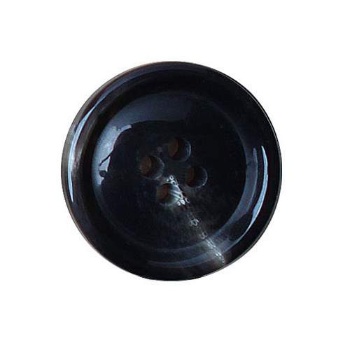 동화상가몰 야크코트 단추 I-3 25mm, 블랙 유광, 10개입