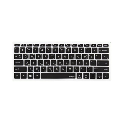 파인피아 HP HP14 Envy13-D031TU Envy13-D032TU 용 문자인쇄 키스킨, 블랙, 1개