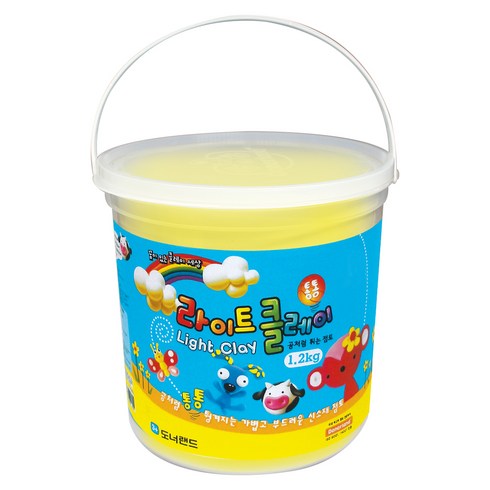 도너랜드 라이트클레이 벌크, 노랑, 1.2kg