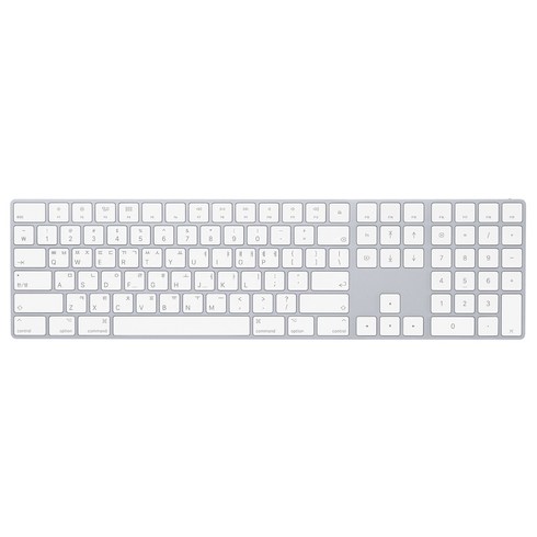 Apple 정품 매직 키보드 WITH NUMERIC KEYPAD, 실버, 한국어, 일반형