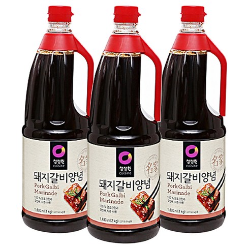 청정원 돼지갈비양념, 2kg, 3개