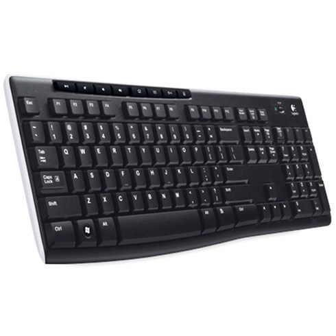 로지텍 무선 키보드 K270, Y-R0015, 혼합색상, 일반형