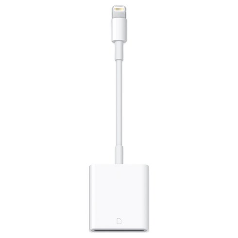 Apple 정품 라이트닝 SD 카드 카메라 리더기, MJYT2FE/A