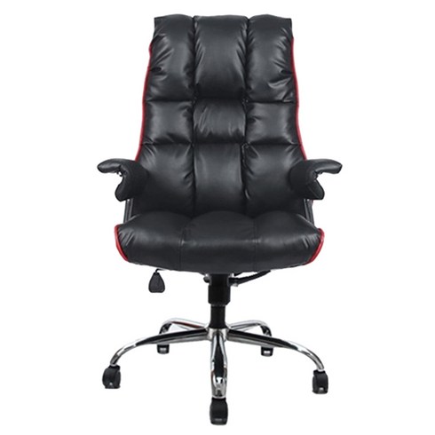 타이탄 뉴 스프링 좌판 중역의자, 블랙 + 레드