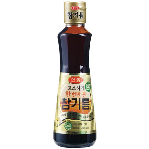 신송참기름 - 신송 고소하게 한 번만 짠 참기름, 1개, 320ml