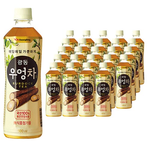 2023년 가성비 최고 우엉차 - 광동 우엉차, 24개, 500ml