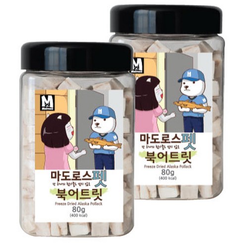 마도로스펫 동결건조 간식, 북어트릿, 2개