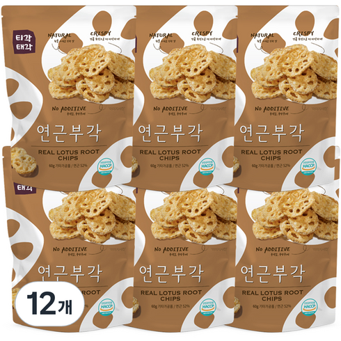 티각태각 연근부각, 60g, 12개