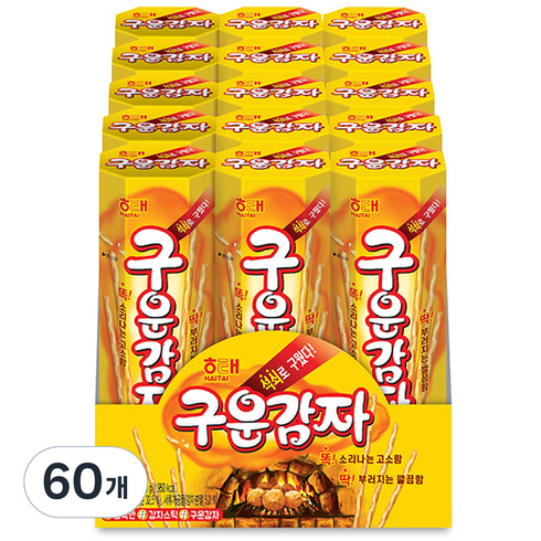 해태제과 구운감자, 27g, 60개