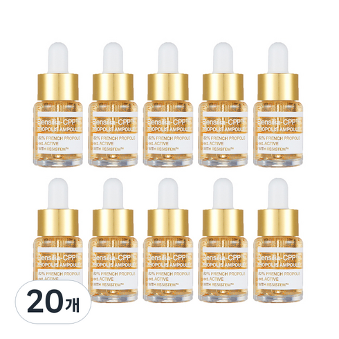 엘렌실라 CPP 프렌치 프로폴리스 82 리시스템 골드 앰플, 15ml, 20개