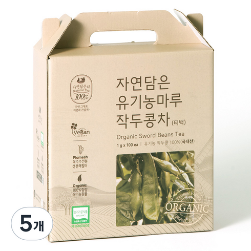 유기농마루 유기농 작두콩차 티백, 1g, 5개, 100개입