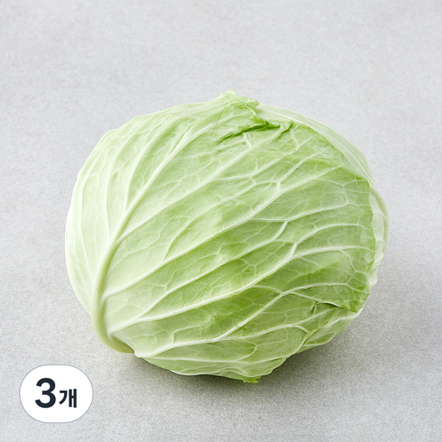 베트남산 양배추, 1.5kg, 3개, 1개입
