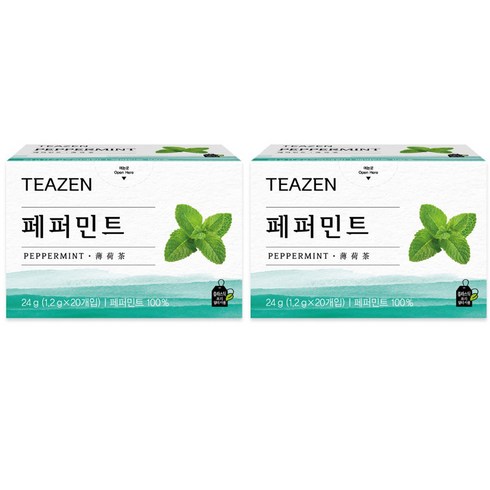 티젠 페퍼민트, 1.2g, 20개입, 2개