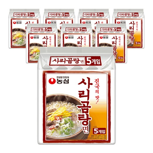 [농심] 사리곰탕면 (110g x 40개), 40개