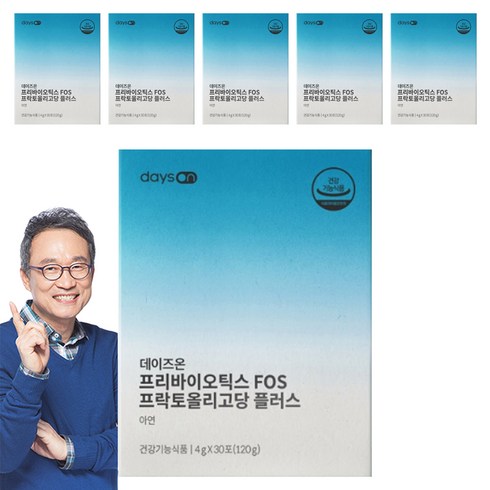 데이즈온 프리바이오틱스 FOS 프락토올리고당 플러스 30p, 120g, 6개