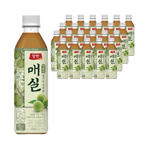 양반 매실 주스, 500ml, 24개