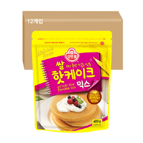 오뚜기 쌀핫케이크믹스, 400g, 12개입