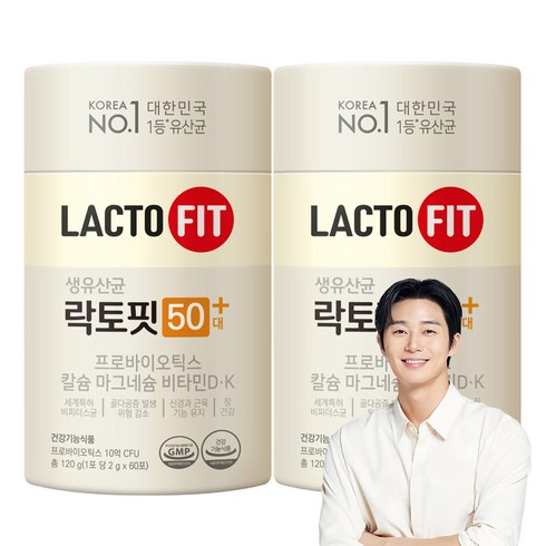 종근당건강 락토핏 50대 플러스 60p, 120g, 2박스