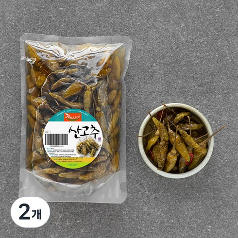 산고추절임 - 강경신안 산고추 절임, 500g, 2개