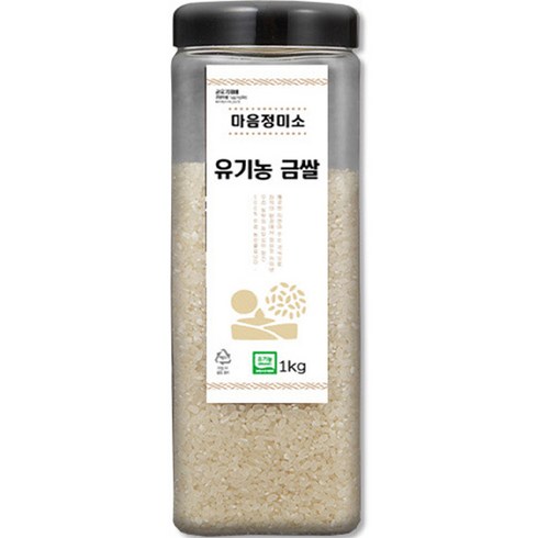 마음정미소 유기농 금쌀 백미, 1kg, 1개