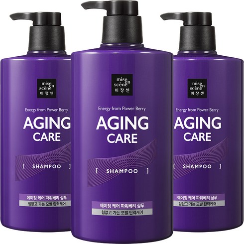 2023년 가성비 최고 미장센샴푸 - 미쟝센 에이징케어 파워베리 샴푸 프루티향, 1000ml, 3개