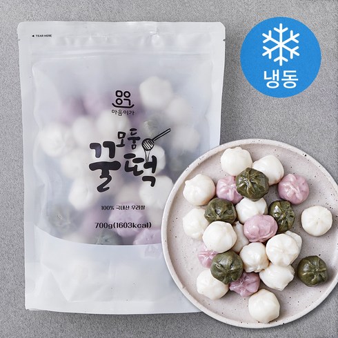 꿀떡 - 착한마을마음이가 모듬꿀떡 (냉동), 700g, 1개