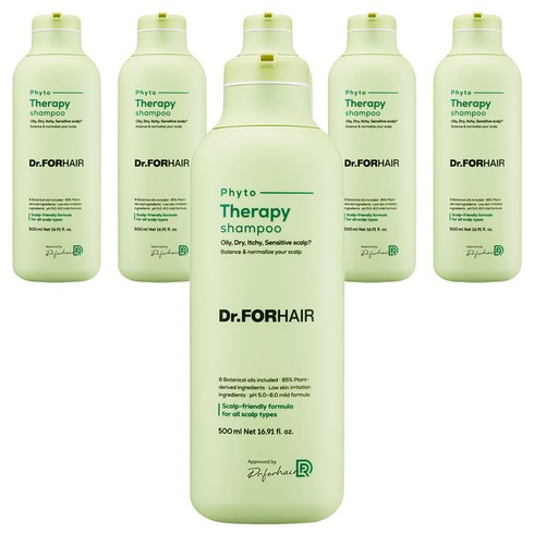 닥터포헤어 피토테라피 약산성 샴푸, 500ml, 6개