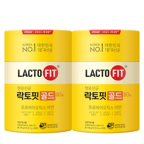 종근당건강 락토핏 골드, 160g, 2개