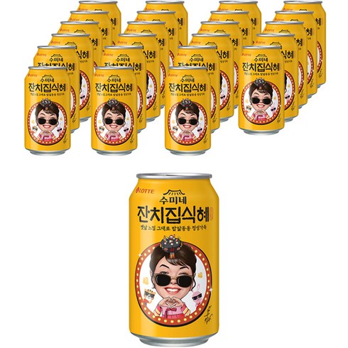 롯데칠성음료 잔치집식혜, 340ml, 24개