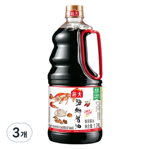 해천 해선간장, 1.28L, 3개