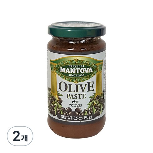 만토바 올리브 페이스트, 190g, 2개