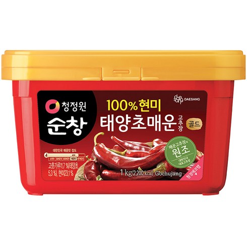 매운고추장 - 청정원순창 태양초 매운 고추장, 1kg, 1개