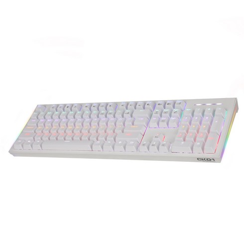 COX 교체축 사이드 RGB GTMX 게이밍 기계식 키보드 갈축, CK01, 화이트, 일반형