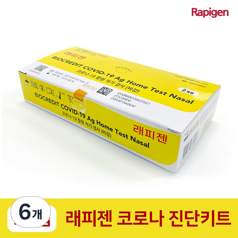 래피젠 코로나 자가 진단 키트 G69RHSB1 2p, 2개입, 6개