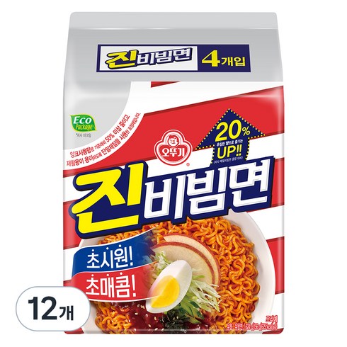 오뚜기 진비빔면, 12개