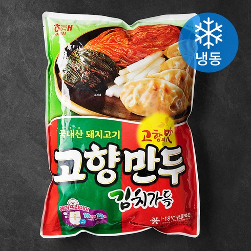 김치만두 - 고향만두 김치가득 (냉동), 1.8kg, 1개