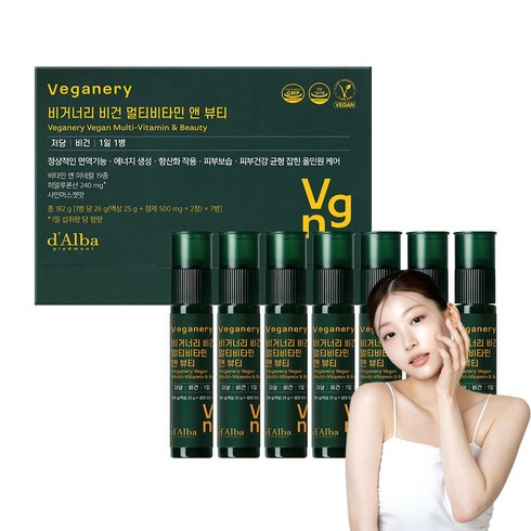 비거너리 달바 비건 멀티비타민 앤 뷰티 7p, 182g, 1개