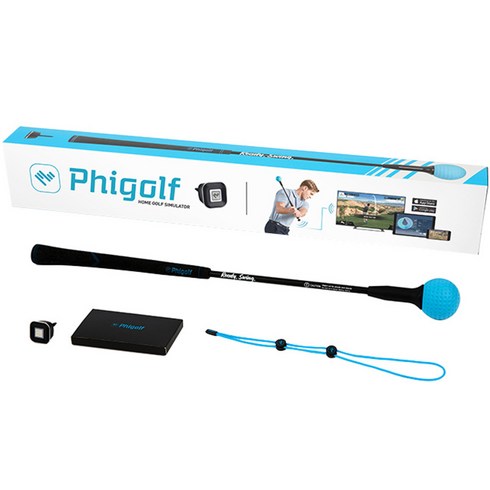 파이골프 홈 스크린골프 게임 스윙분석 퍼팅연습기, 검정 + 파랑